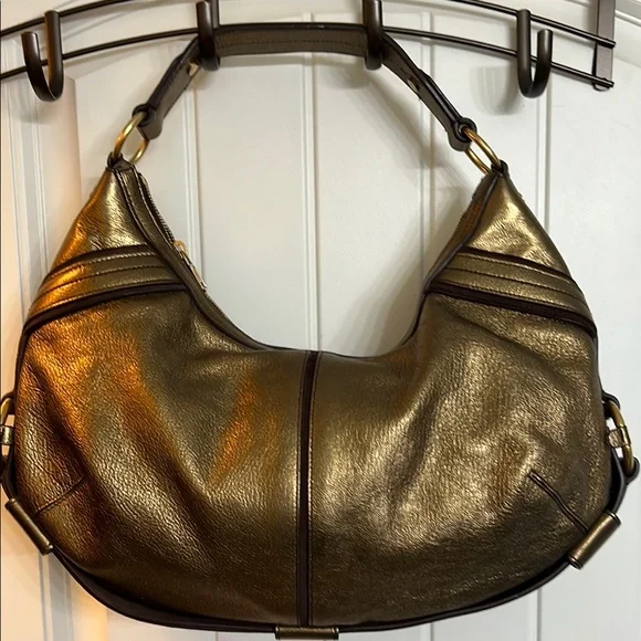 FLASH SALE🔥🔥RARE💕TOM FORD X YSL💗MOMBASA METALLIC GOLD BAG💗💗💗 - Picture 1 of 14